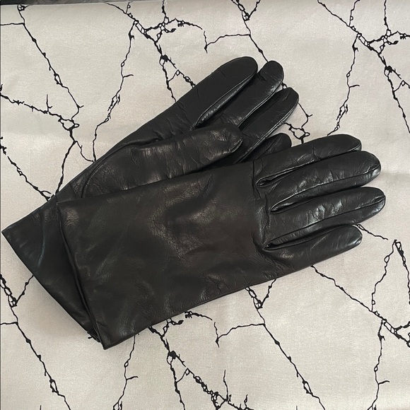 Genuine Leather Gloves, Cashmere Lining, SIZE 7 - Picture 1 of 8